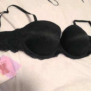 Black Savage X lace bra